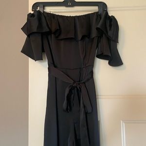 Black Silk Pantsuit
